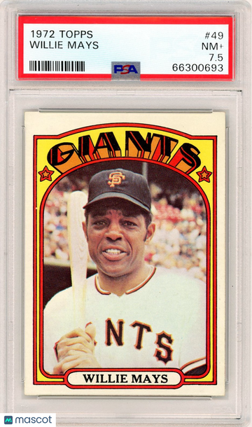 1972 Topps Willie Mays #49 PSA 7.5