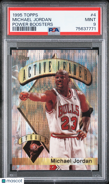 1995 Topps Power Boosters Michael Jordan #4 PSA 9
