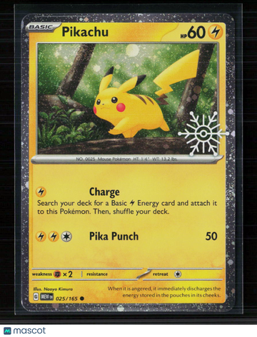 Pokemon 2023 Scarlet & Violet 151 Pikachu #25/165