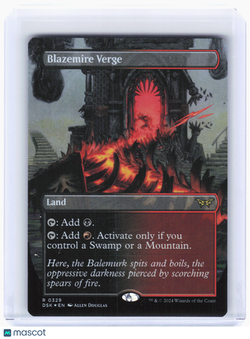Duskmourn: House of Horror Blazemire Verge Foil Rare (Borderless) #329