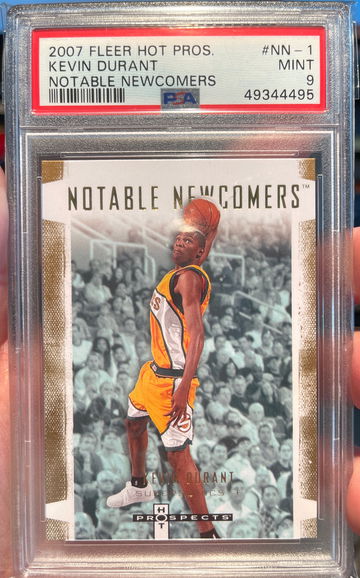 2007 fleer hot prospects Kevin Durant PSA 9