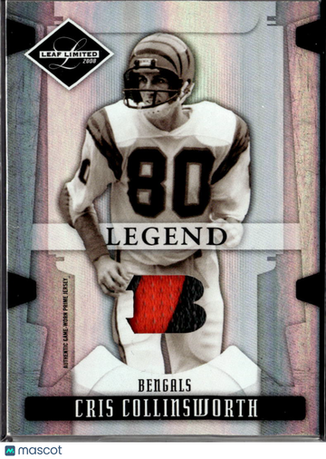 2008 Leaf Limited Cris Collinsworth #119 Authentic Game-Worn Prime Jersey