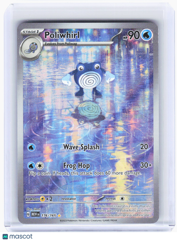 Scarlet & Violet 151 Poliwhirl Foil Illustration Rare (Lightly Played) #176/165