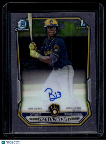 2026 Bowman Brailyn Antunez #CPA-BA Chrome Prospect Autographs AU