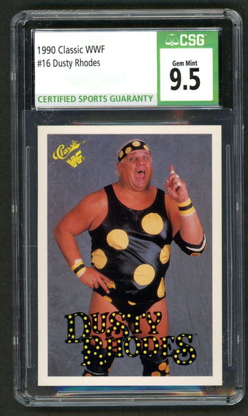 1990 Classic WWF Dusty Rhodes #16 CSG 9.5 Gem Mint