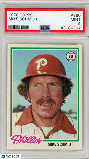 1978 Topps Mike Schmidt #360 PSA 9