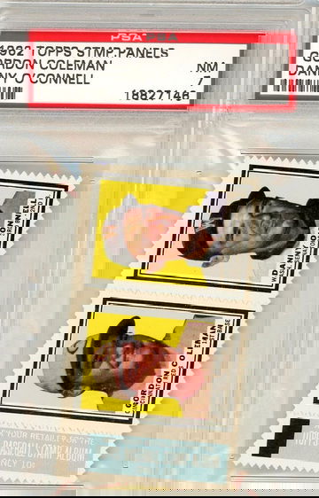 1962 Topps Stamp Panels Coleman O'Connell PSA 7 P1338