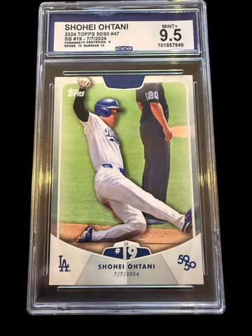 2024 Topps 50/50 | Shohei Ohtani | Stolen Base #19 | CCG 9.5