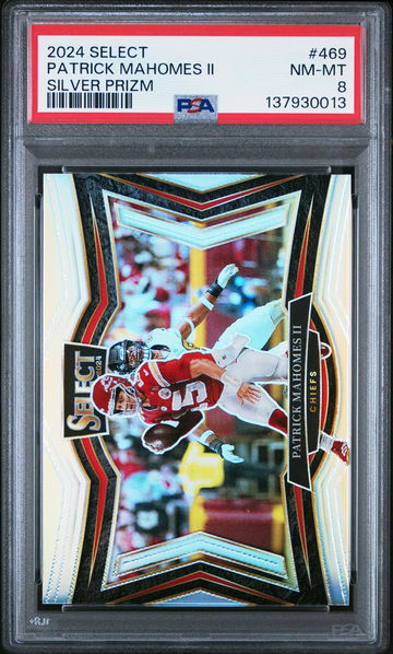 2024 Panini Select Silver Patrick Mahomes II #469 PSA 8