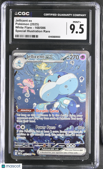 2025 Pokemon White Flare Jellicent ex Special Illustration Rare Special Illustration Rare CGC 9.5 #168/086