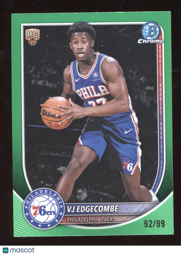 2025 Bowman Chrome VJ Edgecombe #BCV-3 Green /99 RC
