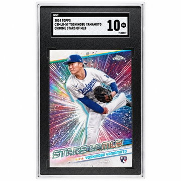 2024 Topps Chrome Yoshinobu Yamamoto Stars Of MLB Rookie RC  SGC 10