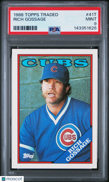 1988 Topps Traded Rich Gossage #41T PSA 9