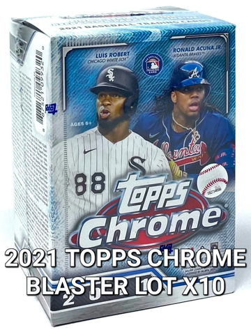 2021 Topps Chrome Blaster Box Lot x10 