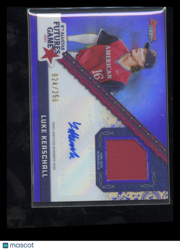 2024 Bowman's Best Luke Keaschall #FGR-LK Purple /250 Futures Game Relic Auto Topps