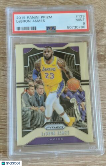 2019 Panini Prizm LeBron James #129 Holographic Foil PSA 9