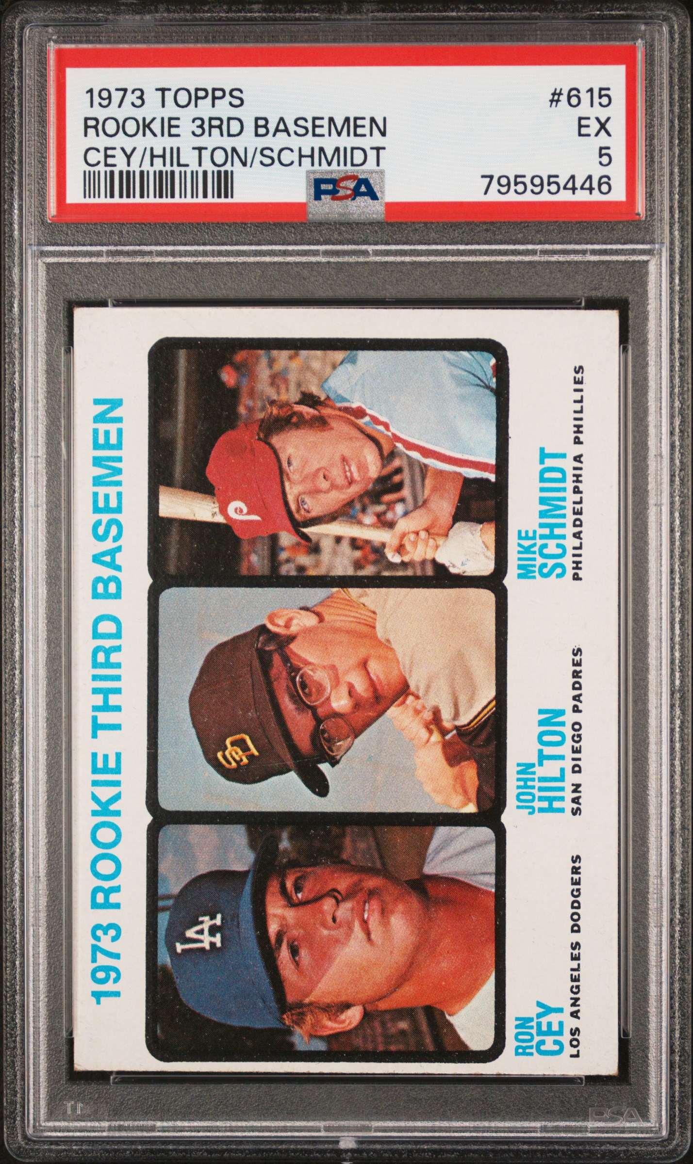 1973 Topps  #615 Mike Schmidt PSA 5 Rookie 3rd Basemen