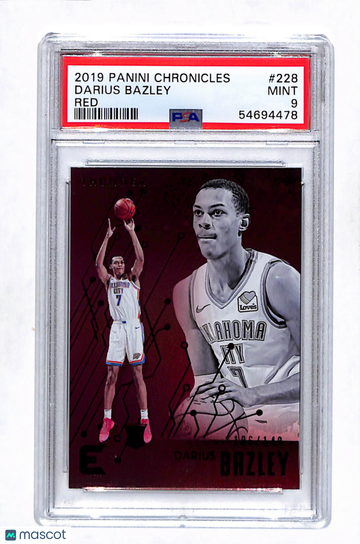 2019 Panini Chronicles Darius Bazley #228 Red PSA 9