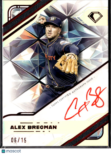 2025 Topps Diamond Icons White Polychromatink Autograph Alex Bregman #WPA-ABR /15