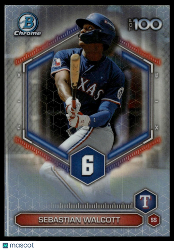 2026 Bowman Sebastian Walcott #BTP-6 Bowman Scouts' Top 100