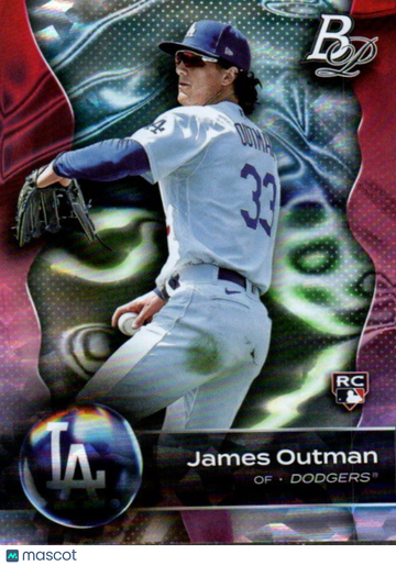 2023 Bowman Platinum James Outman #53 Ice Foil RC