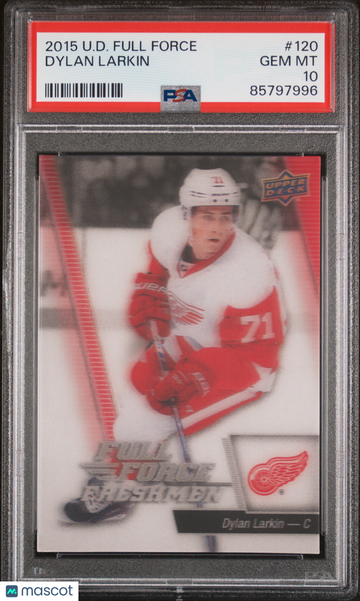 2015 Upper Deck Full Force Dylan Larkin #120 PSA 10