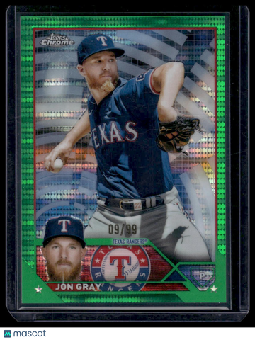 2023 Topps Chrome Jon Gray #127 Green Sonar Refractor SN