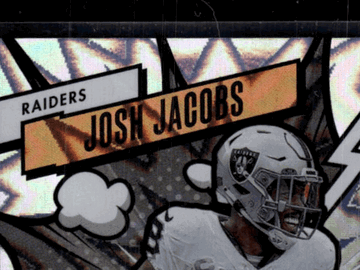 2023 Panini Absolute Football Explosive Josh Jacobs Las Vegas Raiders #26 Trading Card