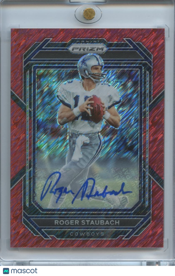 2022 Panini Prizm Roger Staubach #84 Red Shimmer