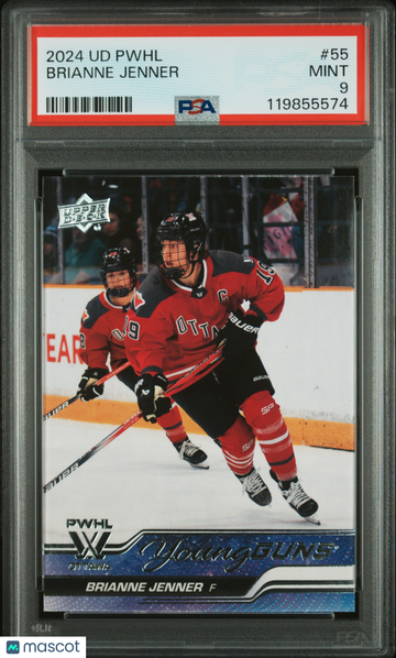 2024 Upper Deck Pwhl 1ST Edition Brianne Jenner #55 Young Guns PSA 9