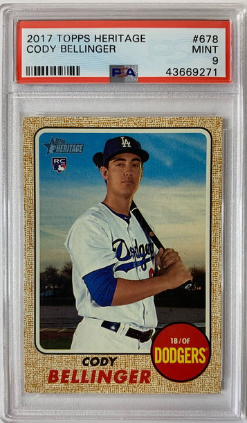 2017 Topps Heritage Cody Bellinger PSA 9 Mint #678