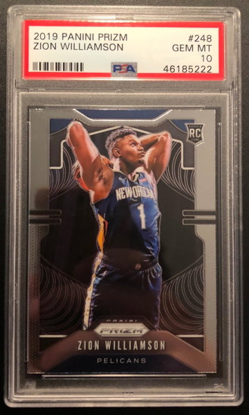 Zion Williamson 2019 Base Rookie Gem MT 10 #248