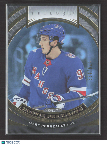 2026 Upper Deck Extended Series Trilogy Rookie Premieres Gabe Perreault #T-14 179/499