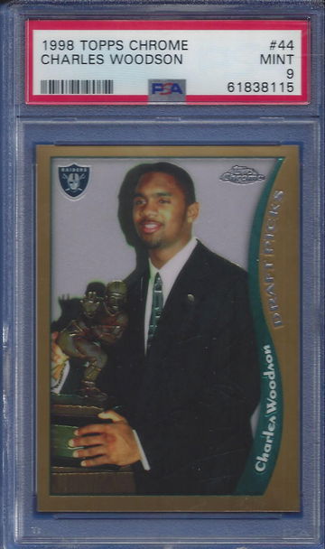 1998 Topps Chrome #44 Charles Woodson PSA 9 (BillsGridironGreats)