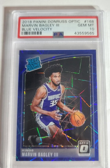 Marvin Bagley Jr 2018-19 Optic Blue Velocity PSA 10