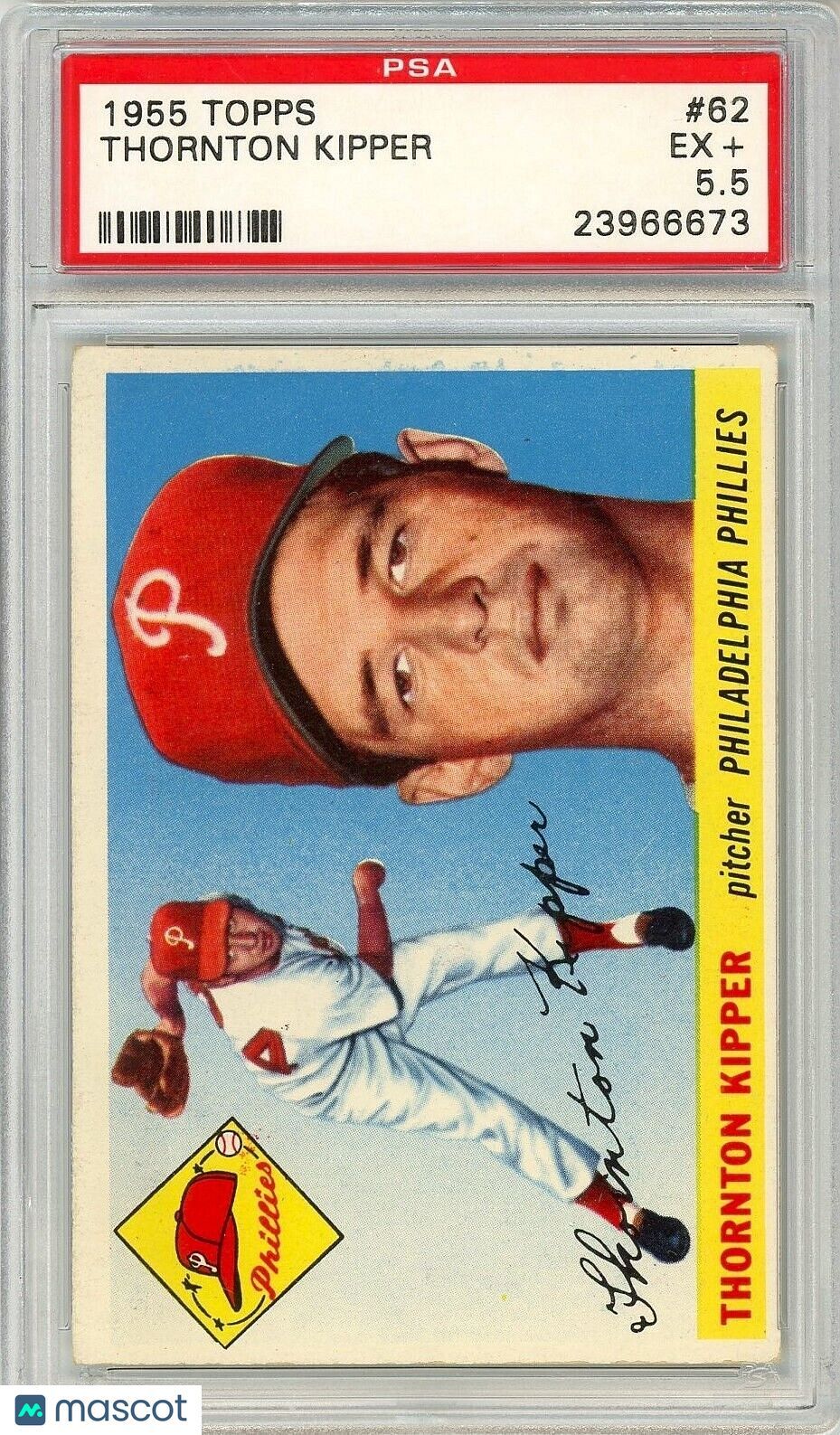 1955 Topps Thornton Kipper #62 PSA 5.5 P1349