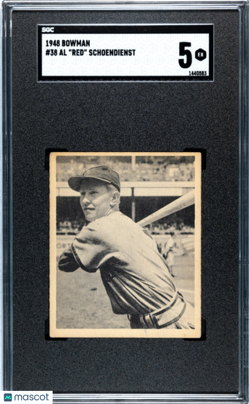 1948 Bowman Al Red Schoendienst #38 SGC 5
