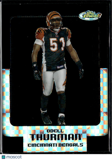 2005 Topps Finest Odell Thurman #6 X-Fractor