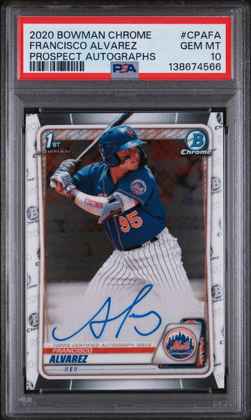 2020 Bowman Chrome Prospect Autograph Francisco Alvarez #CPA-FA PSA 10