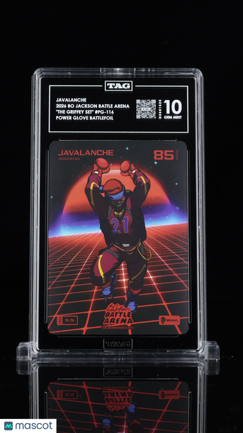 2026 Bo Jackson Battle Arena Javalanche #PG-116 Power Glove Battlefoil TAG 10