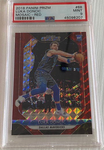 2018-19 Prizm Mosaic Red Luka Doncic