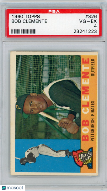 1960 Topps Bob Clemente #326 PSA 4