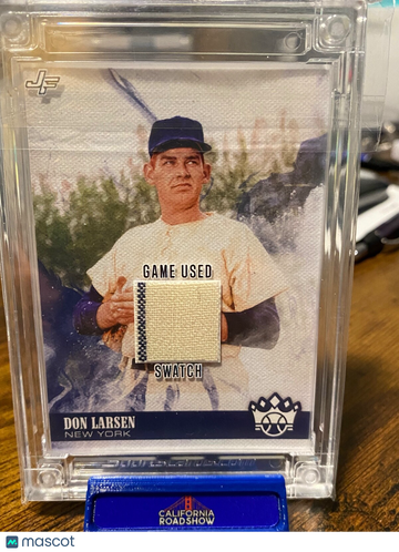 2022 Jersey Fusion Don Larsen Patch Game Used Swatch