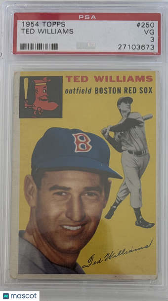 1954 Topps Ted Williams #250 PSA 3