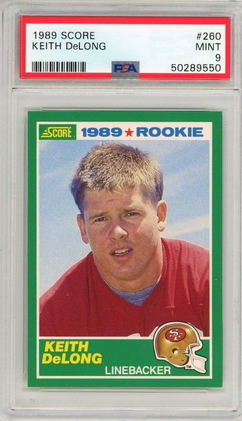 1989 Score Keith DeLong Rookie #260 PSA 9 P1229