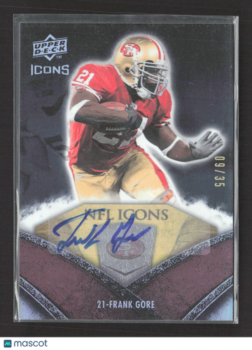 2008 Upper Deck Icons Frank Gore #NFL22 /35