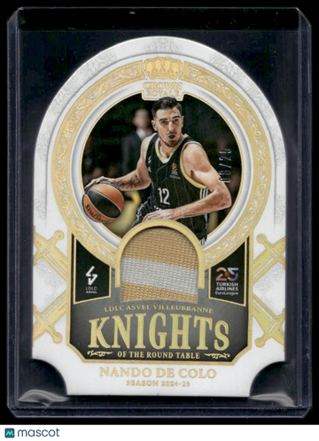 2024-25 Panini Crown Royale Nando De Colo #KRT-NDC Prime /25 Clothing Patch