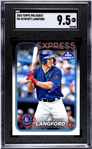 2024 Topps Pro Debut Wyatt Langford #PD-95 SGC 9.5