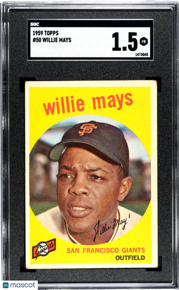 1959 Topps Willie Mays #50 SGC 1.5