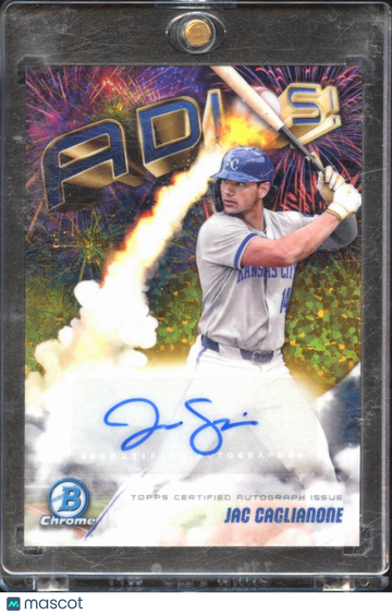 2025 Bowman Chrome Baseball Adios! Jac Caglianone #AAV-JC